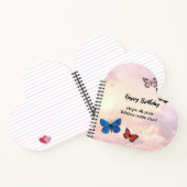 Herzförmiges Spiralnotizblock Notizblock (Innenseite)