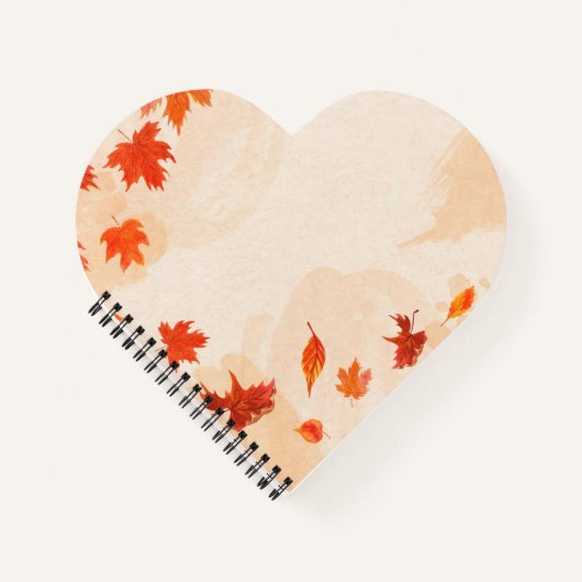 Herzförmiges Spiralnotizblock Notizblock (Vorderseite)