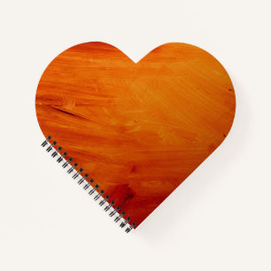 Herzförmiges Spiralnotizblock Notizblock