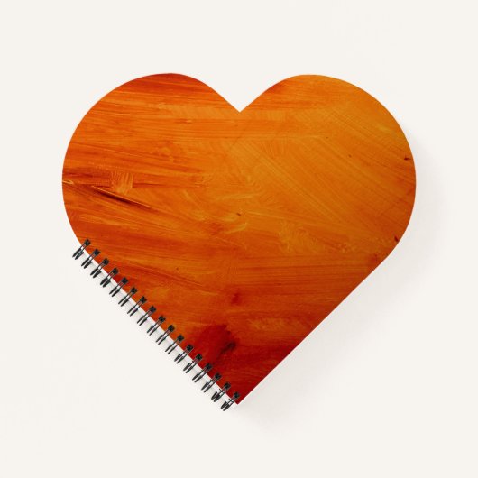 Herzförmiges Spiralnotizblock Notizblock (Vorderseite)