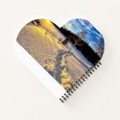 Herzförmiges Spiralnotizblock Notizblock (Rückseite)