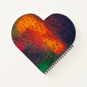 Herzförmiges Spiralnotizblock Notizblock (Rückseite)