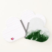 Herzförmiges Spiralnotizblock Notizblock (Innenseite)