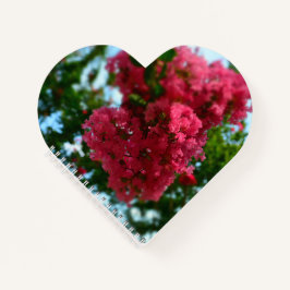 Herzförmiges Spiralnotizblock Notizblock