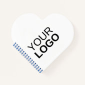 Herzförmiges Spiralnotizblock Notizblock (Vorderseite)