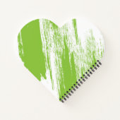 Herzförmiges Spiralnotizblock Notizblock (Rückseite)