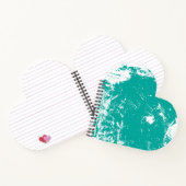 Herzförmiges Spiralnotizblock Notizblock (Innenseite)