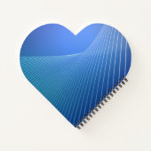 Herzförmiges Spiralnotizblock Notizblock (Rückseite)