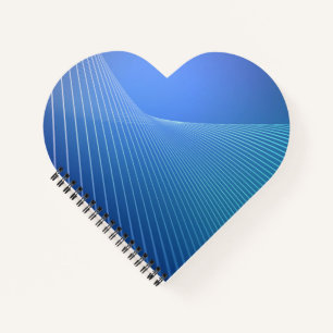 Herzförmiges Spiralnotizblock Notizblock