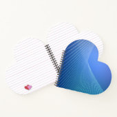 Herzförmiges Spiralnotizblock Notizblock (Innenseite)