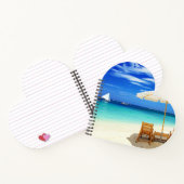 Herzförmiges Spiralnotizblock Notizblock (Innenseite)