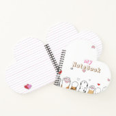 Herzförmiges Spiralnotizblock Notizblock (Innenseite)