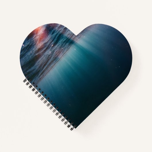 Herzförmiges Spiralnotizblock Notizblock (Vorderseite)