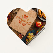 Herzförmiges Spiralnotizblock Notizblock (Rückseite)