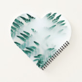 Herzförmiges Spiralnotizblock Notizblock (Rückseite)