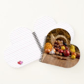 Herzförmiges Spiralnotizblock Notizblock (Innenseite)