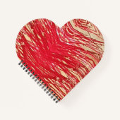 Herzförmiges Spiralnotizblock Notizblock (Vorderseite)