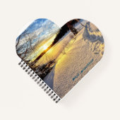 Herzförmiges Spiralnotizblock Notizblock (Vorderseite)