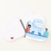 Herzförmiges Spiralnotizblock Notizblock (Innenseite)