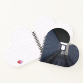 Herzförmiges Spiralnotizblock Notizblock (Innenseite)