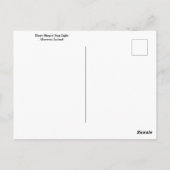 Herzförmiges Stopplicht, Akureyri, Island Postkarte (Rückseite)