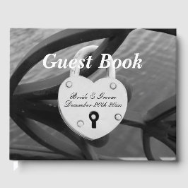 Herzförmiges Vorhängeschild Hochzeitstorbuch Gästebuch