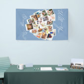 Herzfoto Collage heiraten Sie mir Blue Banner (Messeveranstaltung)