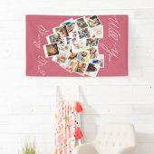 Herzfoto Collage heiraten Sie mir pink Banner (Insitu)