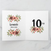 Herzfoto Collage Personalisiertes Drehbuch Geburts Karte (Innenseite)