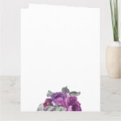 Herzfotografie Lila Blumenkarte Geburtstagskarte Karte (Rückseite)