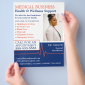 Herzfrequenz, Allgemeinmediziner, Krankenschwester Flyer (Hand)