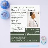 Herzfrequenz, Allgemeinmediziner, Krankenschwester Flyer (Einzeln)