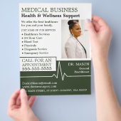 Herzfrequenz, Allgemeinmediziner, Krankenschwester Flyer (Hand)