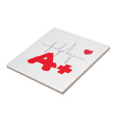 Herzfrequenz eines Funky Blood Fliese (Seite)