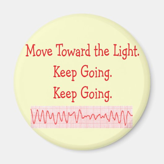 Herzfrequenz/ER Nurse Funny V-Fib Rhythmus Strip Magnet (Vorne)