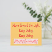 Herzfrequenz/ER Nurse Funny V-Fib Rhythmus Strip Postkarte (Stehend Vorderseite)