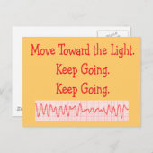 Herzfrequenz/ER Nurse Funny V-Fib Rhythmus Strip Postkarte (Vorne/Hinten)