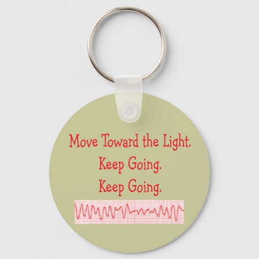 Herzfrequenz/ER Nurse Funny V-Fib Rhythmus Strip Schlüsselanhänger (Vorderseite)