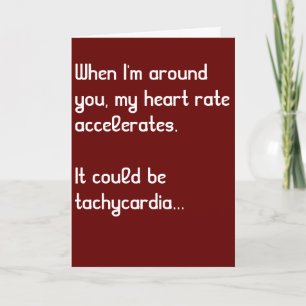 Herzfrequenz Funny Medical Valentine's Day Card Feiertagskarte
