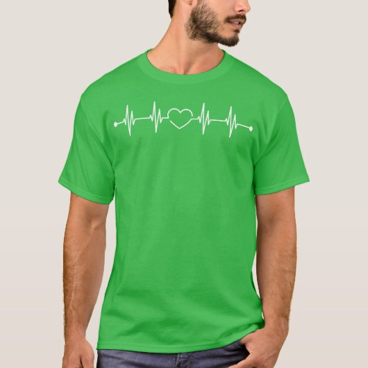Herzfrequenz-Liebesgeschenk T-Shirt (Vorderseite)