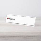 Herzfreund Schreibtischnamensplakette (Vorderseite )