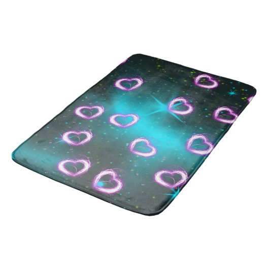 Herzgalaxie Badematte (Schrägansicht)