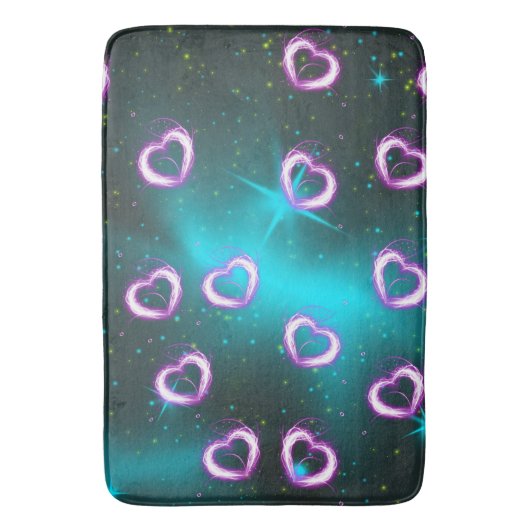 Herzgalaxie Badematte (Vorderseite Vertikal)