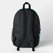 Herzgalaxie Bedruckter Rucksack (Rückseite)