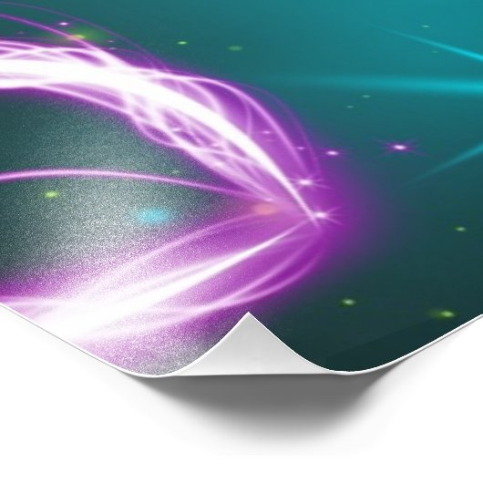 Herzgalaxie Fotodruck (Ecke)