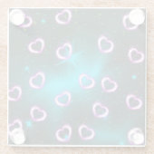 Herzgalaxie Glasuntersetzer (Rückseite)