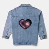 Herzgalaxie Jeansjacke (Rückseite)