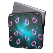 Herzgalaxie Laptopschutzhülle (Vorderseite Links)