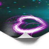 Herzgalaxie Poster (Ecke)