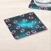 Herzgalaxie Rechteckiger Pappuntersetzer (angewinkelt)